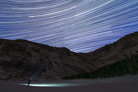 Star Trails over Katahdin