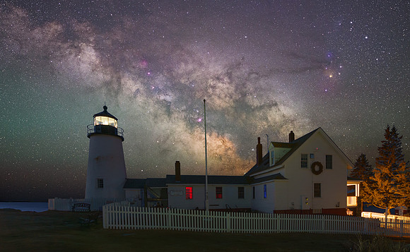 Milky Way over Pemaquid Point